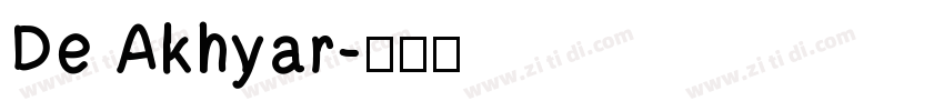 De Akhyar字体转换